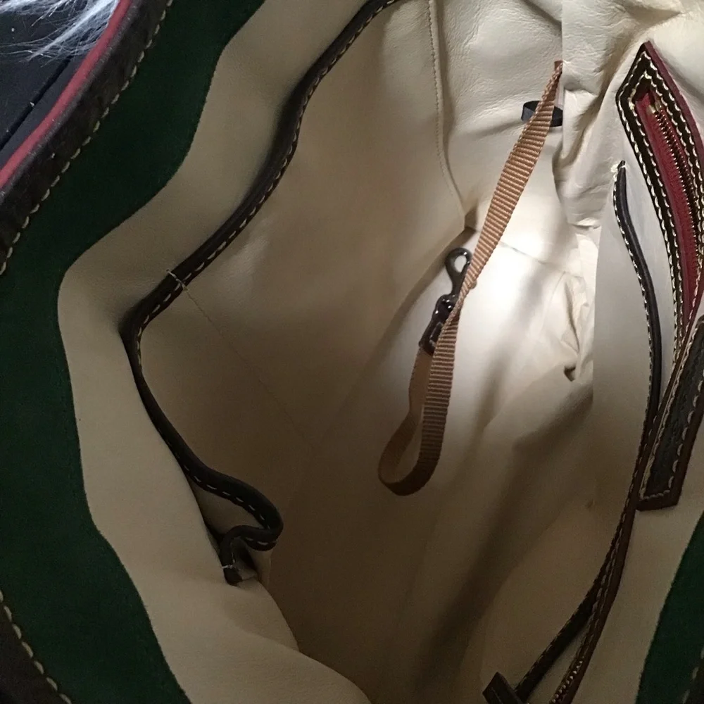 Dooney Florentine Leather North south bucket tote - Picture 14 of 16